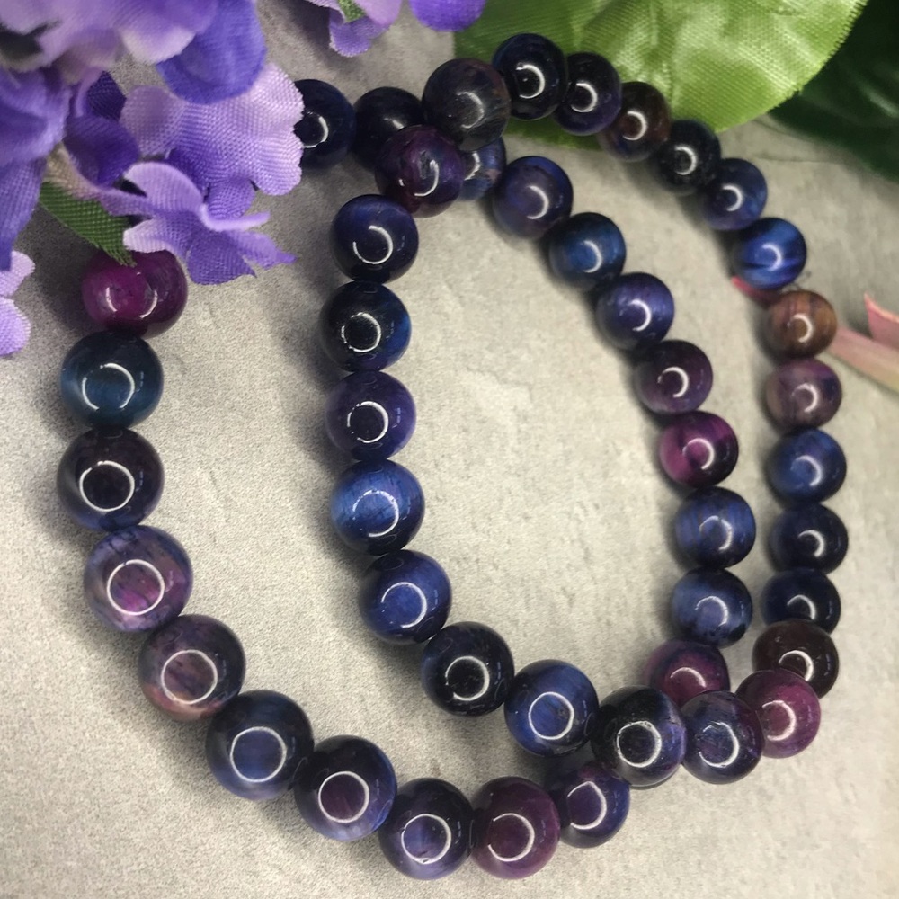 Galaxy Tigers eye crystal/gemstone bracelet - Picture 5 of 5